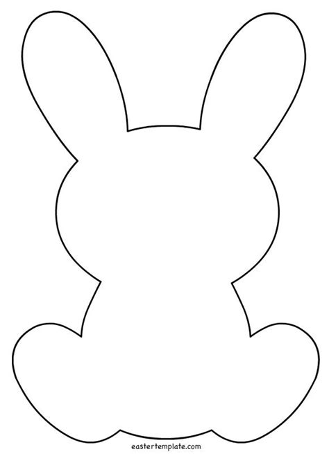 Rabbit Outline Printable